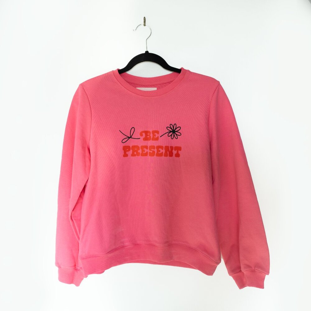 Ban.do - Be Present Balloon Sleeve Sweatshirt Medium